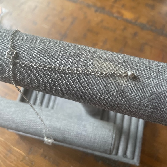 Silver tone CZ pendant Necklace - Picture 2 of 3